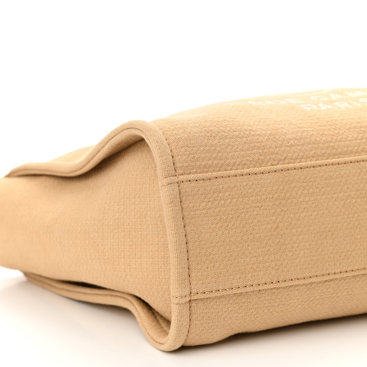 Mixed Fibers Small Deauville Tote Beige