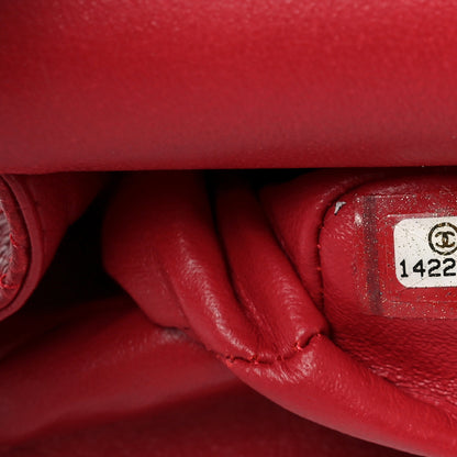 Chanel Caviar Quilted Medium Double Flap Dark Red 7 of 11