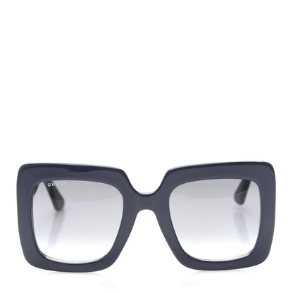 Gucci Acetate Oversize Sunglasses GG0328S Blue 2 of 8