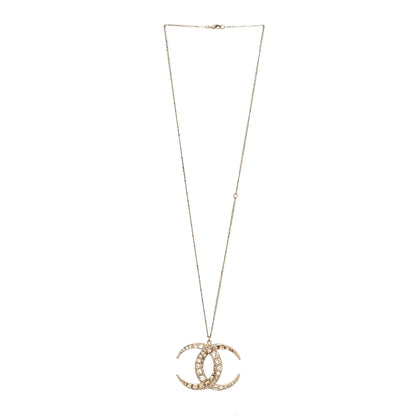 Chanel Baguette Crystal Moon CC Necklace Gold 3 of 5