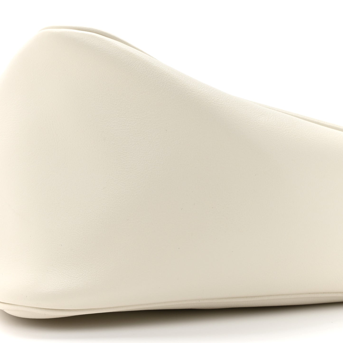 Grace Lux Triangle Shoulder Bag White
