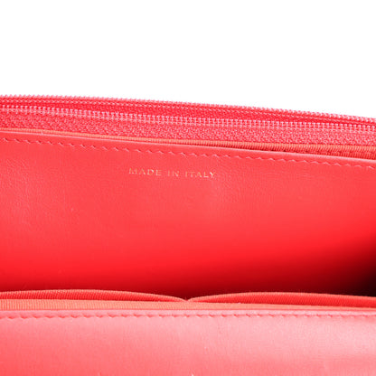 Chanel Tweed Quilted Chanel 19 Wallet On Chain WOC Red White 7 of 11
