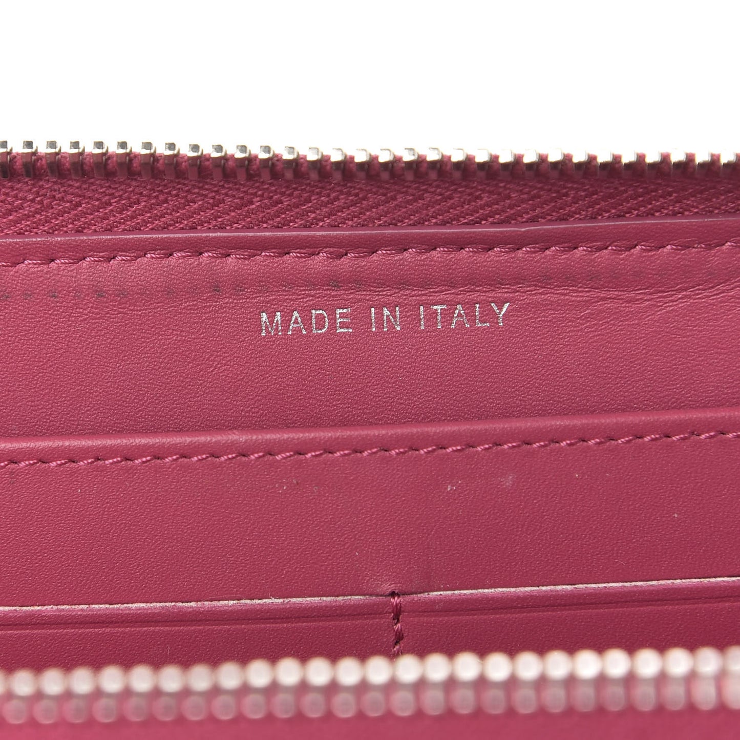 Patent Quilted Brilliant Zip Around Wallet Pink