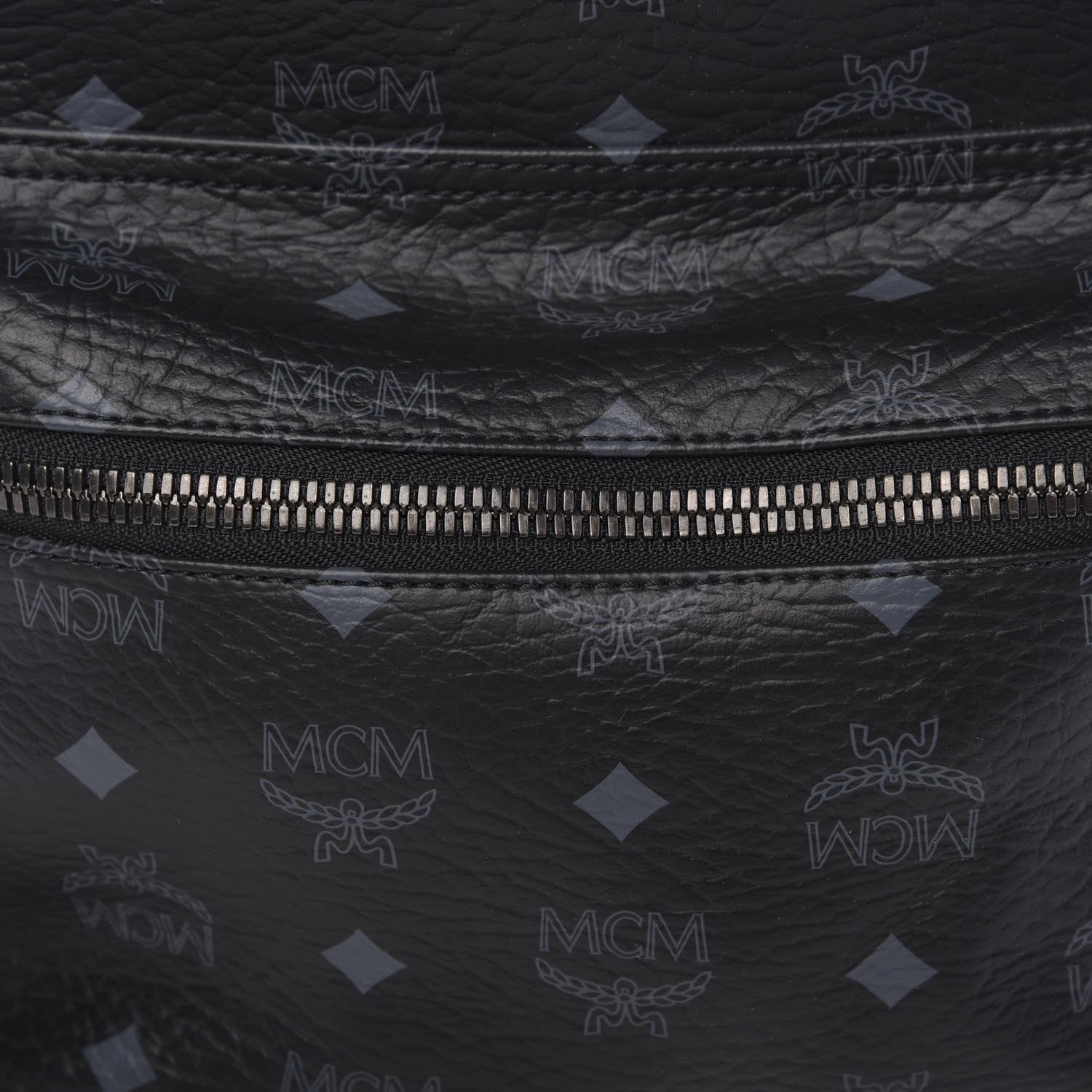 MCM Visetos Studded Medium Backpack Black 8 of 10