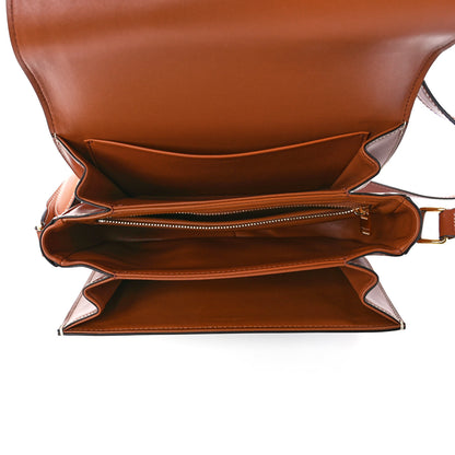 Celine Triomphe Canvas Calfskin Medium Triomphe Bag Tan 5 of 13