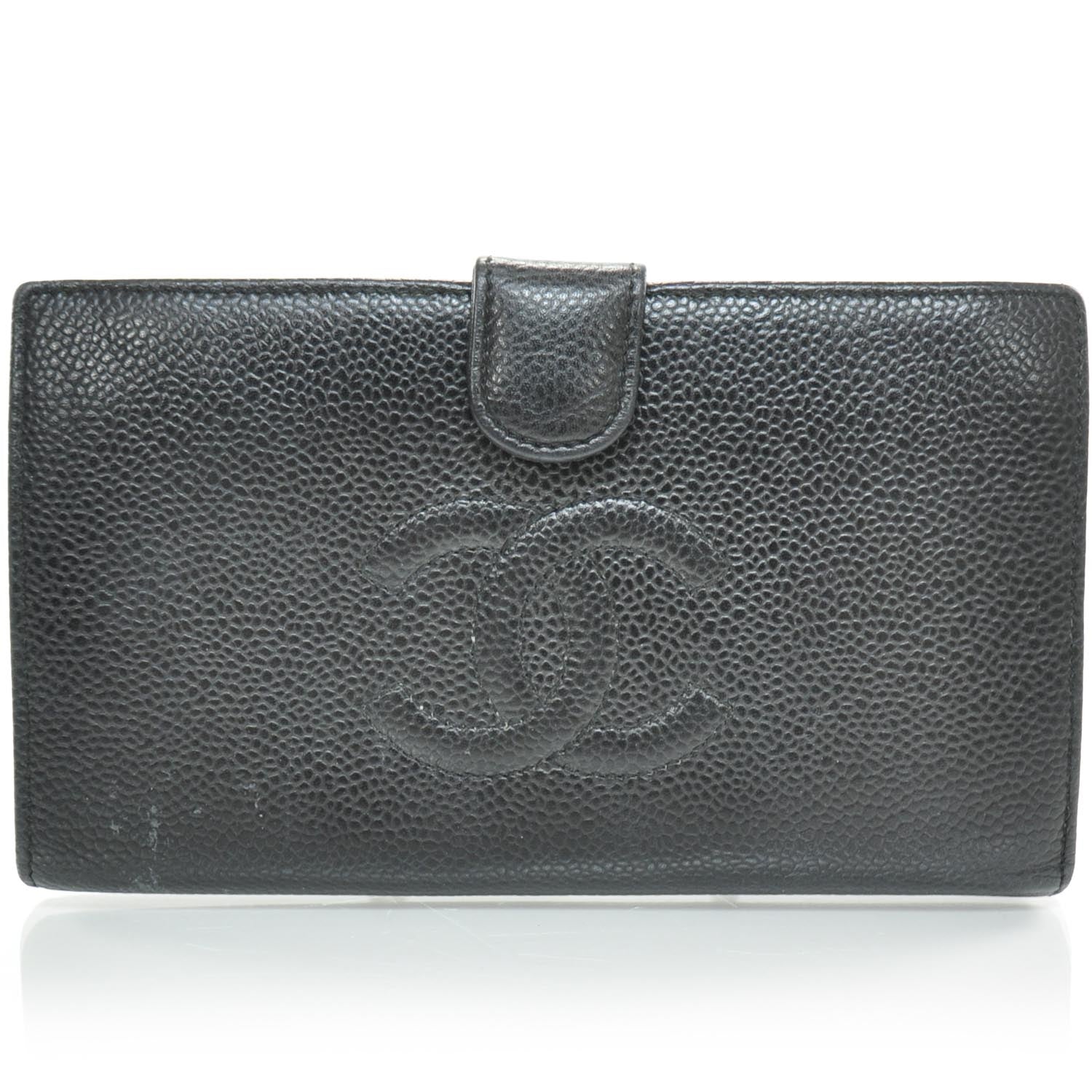 Chanel Caviar CC Wallet Black 1 of 9