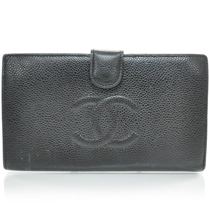 Chanel Caviar CC Wallet Black 1 of 9