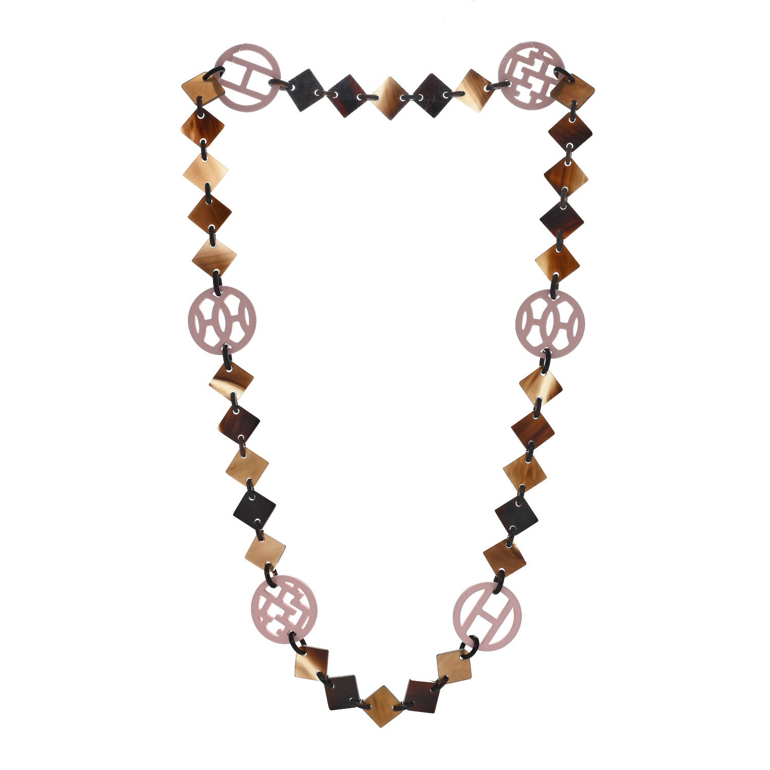 Hermes Buffalo Horn Lacquer Lena Necklace 3 of 4