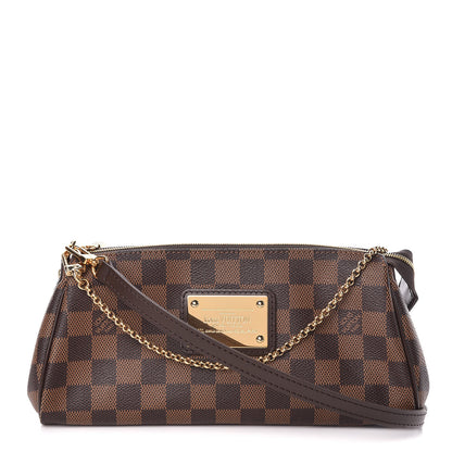 Louis Vuitton Damier Ebene Eva Clutch 1 of 9