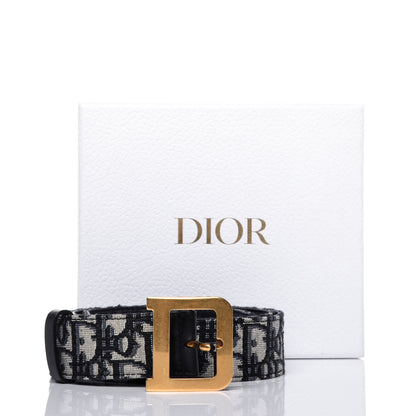 Christian Dior Oblique Diorquake Belt 95 Blue Multi 11 of 11