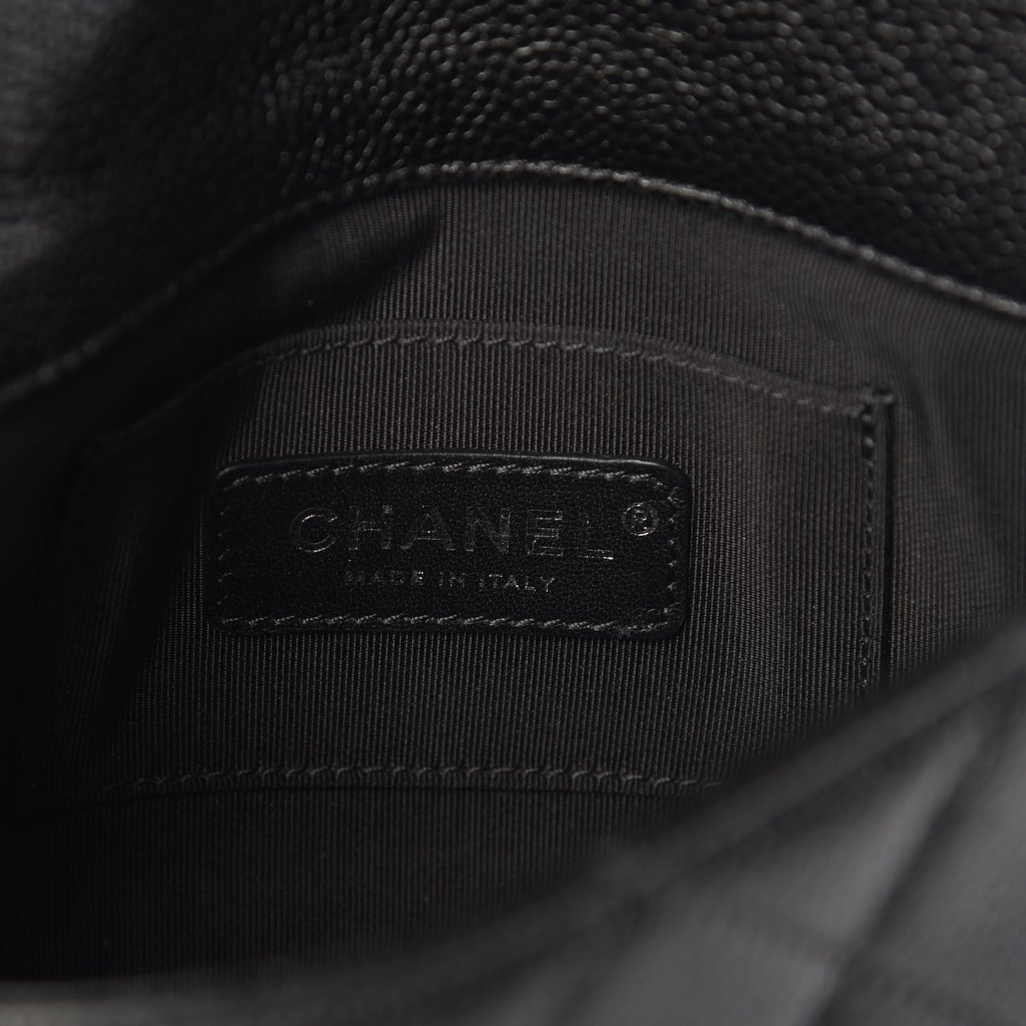 Caviar Quilted Incognito Mini Square Flap Black
