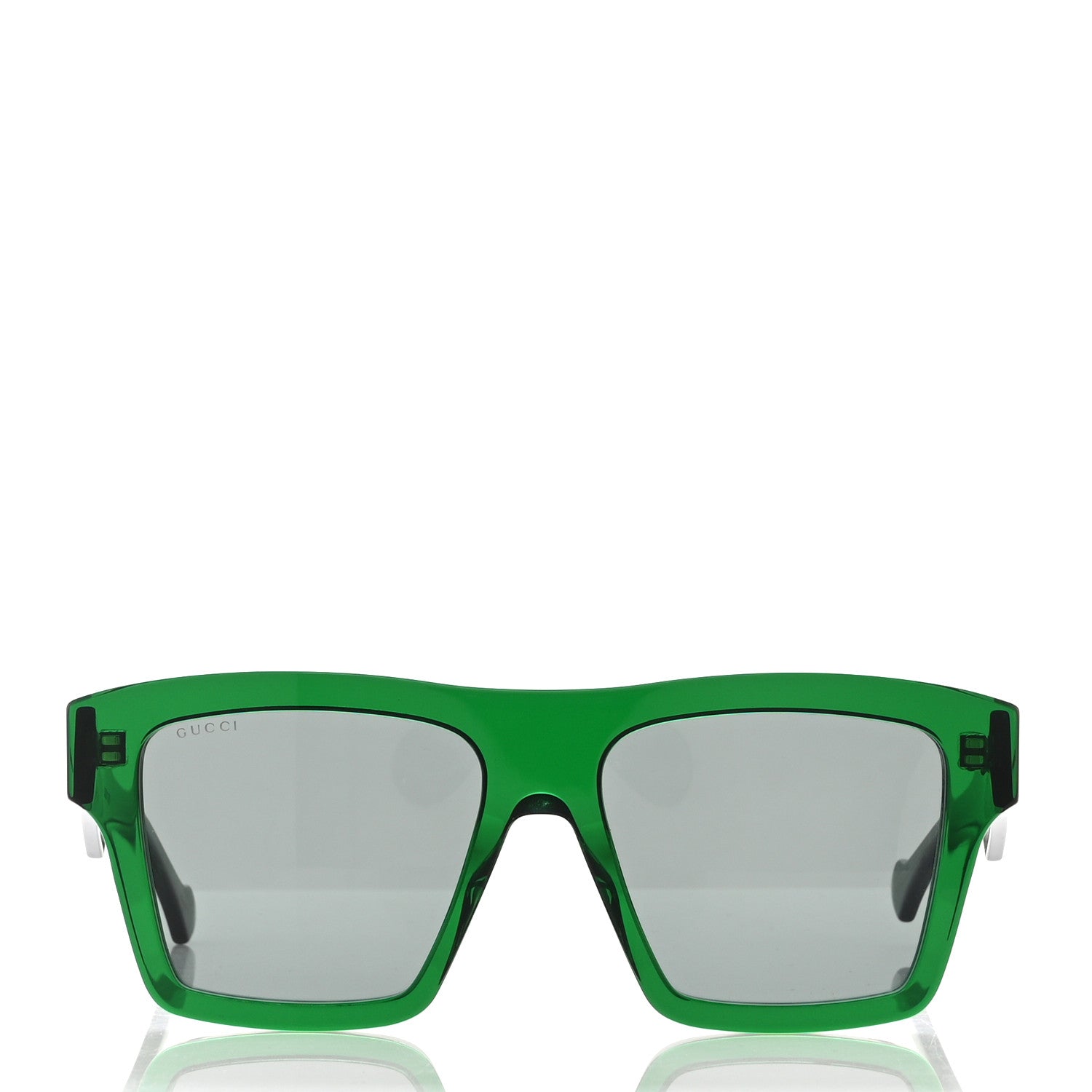 Gucci Acetate Rectangle Sunglasses GG0962S Green 2 of 9