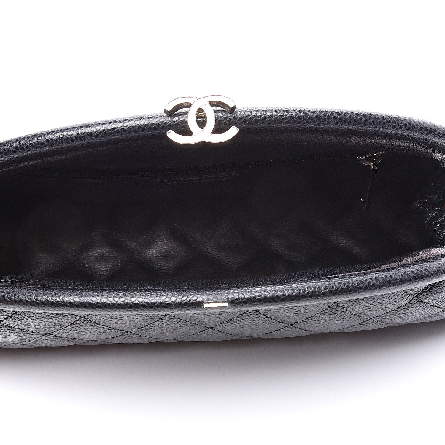 Chanel Caviar Quilted Timeless Clutch Black 4 of 10