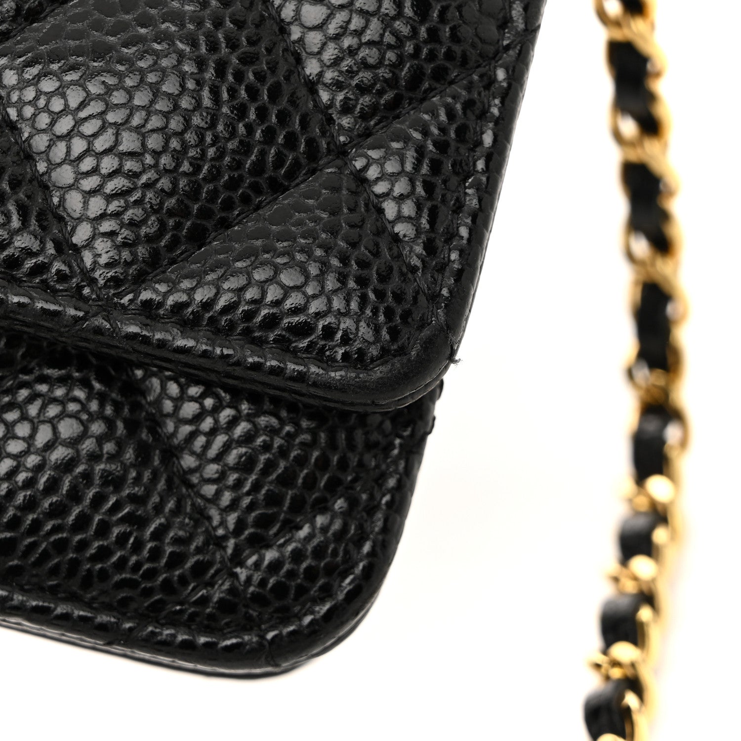 Chanel Caviar Quilted Wallet On Chain WOC Black 15 of 15