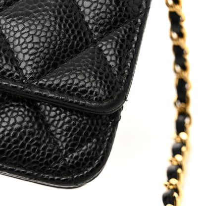 Chanel Caviar Quilted Wallet On Chain WOC Black 15 of 15
