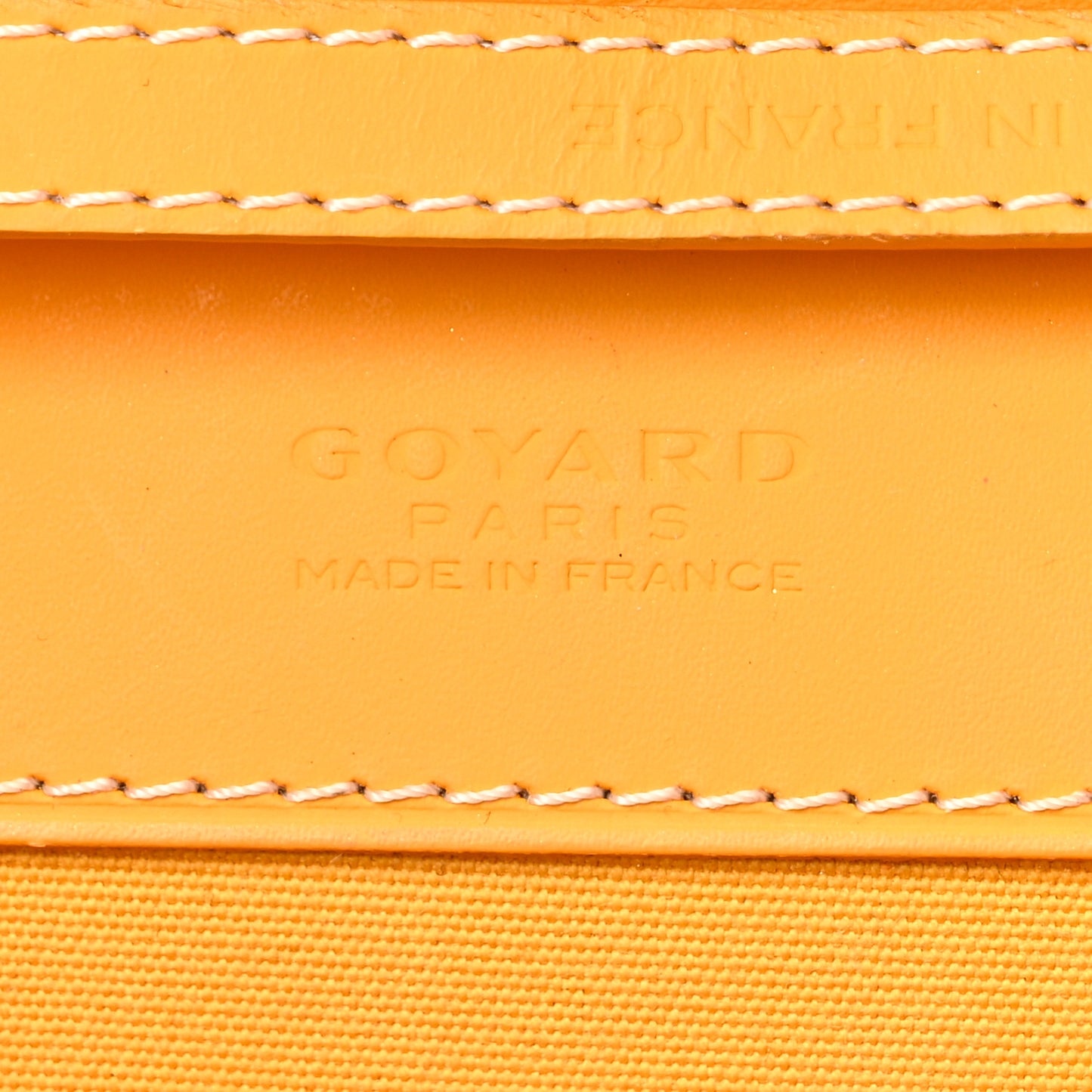 Goyardine Monte Carlo Bois Clutch With Strap Yellow