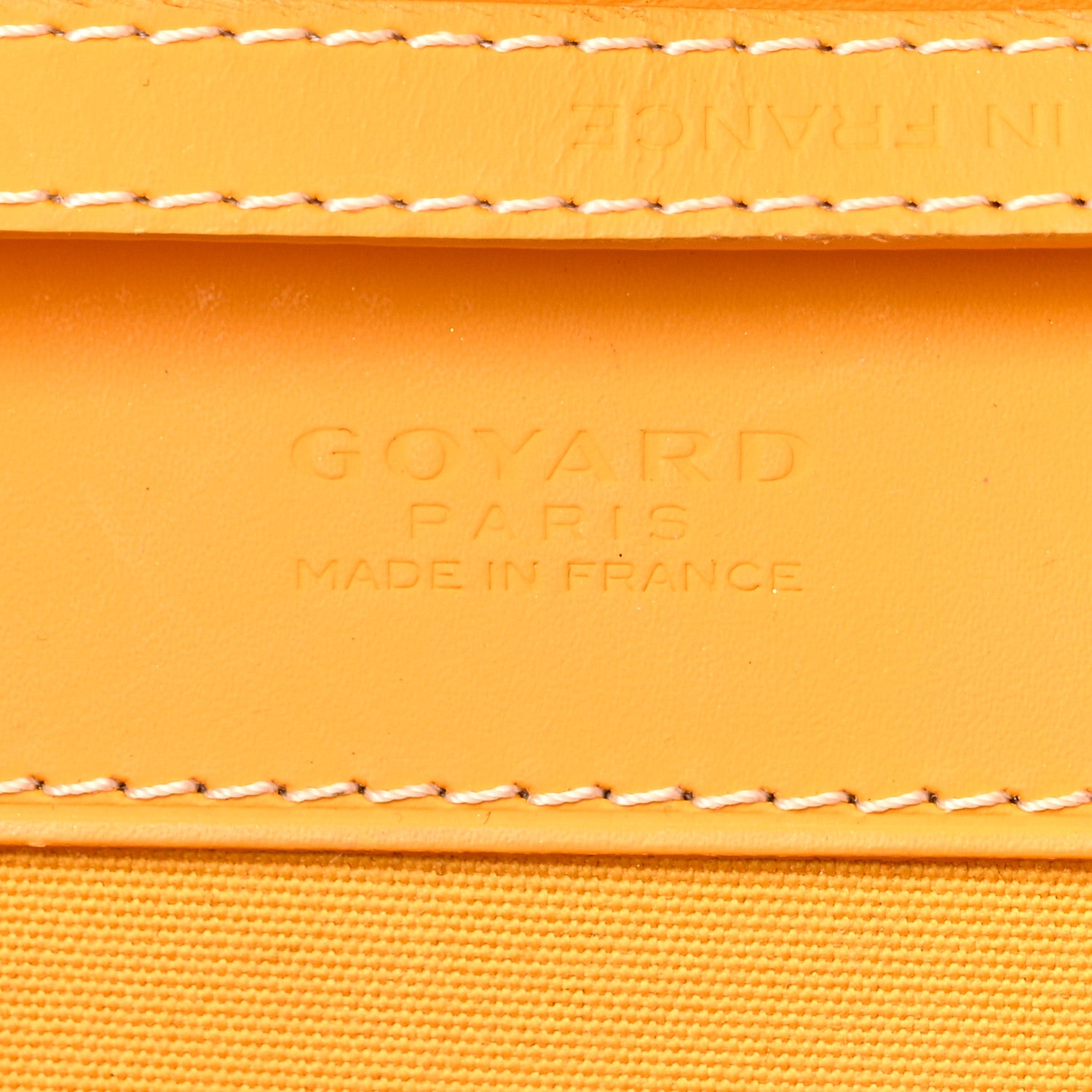 Goyard Goyardine Monte Carlo Bois Clutch With Strap Yellow 6 of 11