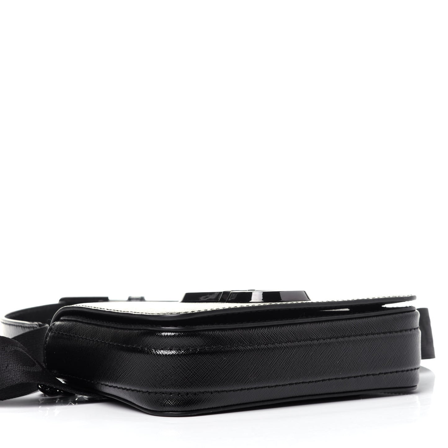 Saffiano Hip Shot Belt Bag Black