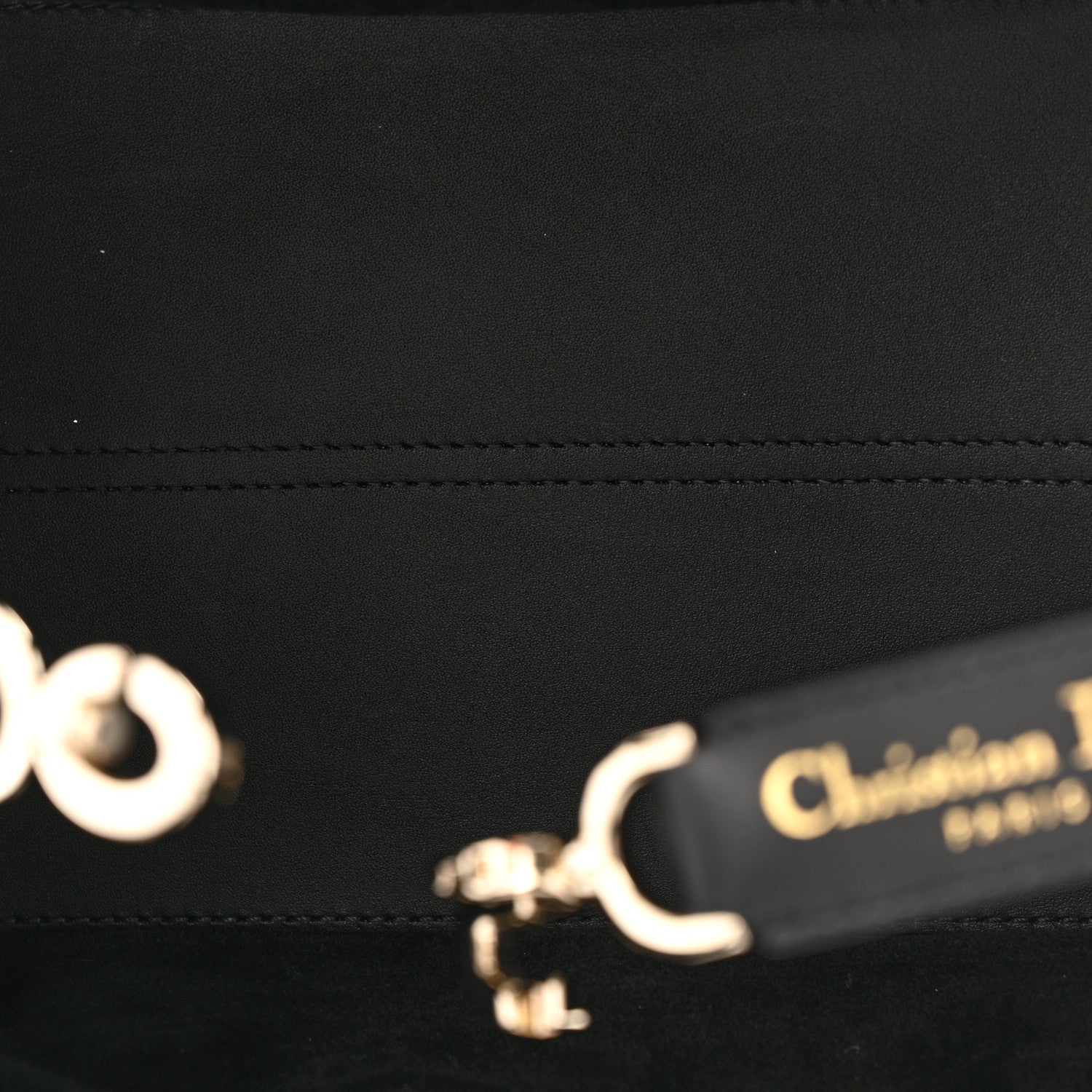 Christian Dior Calfskin Macrocannage Small Toujours  Black 6 of 13
