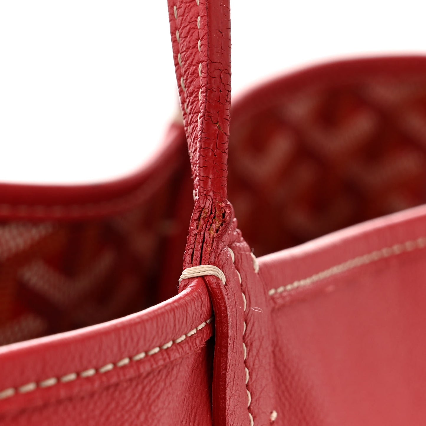 Goyardine Reversible Anjou PM Red