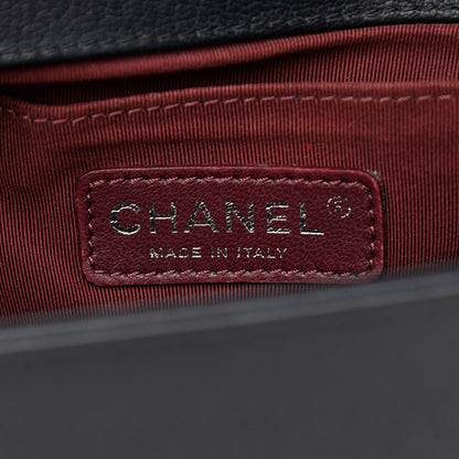 Chanel Goatskin Quilted Patent Medium Duo Boy Flap Black 5 of 9