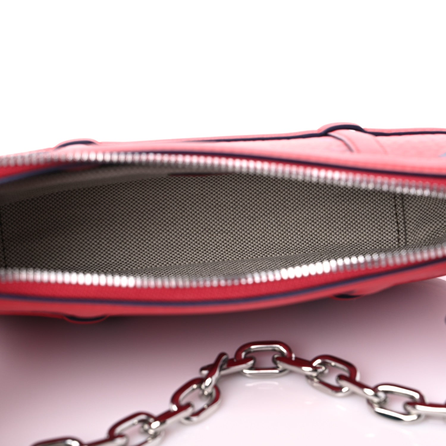 MCM Visetos Mini Aren Chain Crossbody Bag Candy Red 5 of 7