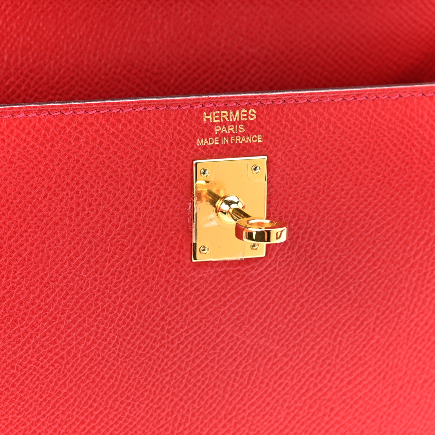 Hermes Epsom Kelly Sellier 25 Rouge Casaque 6 of 12