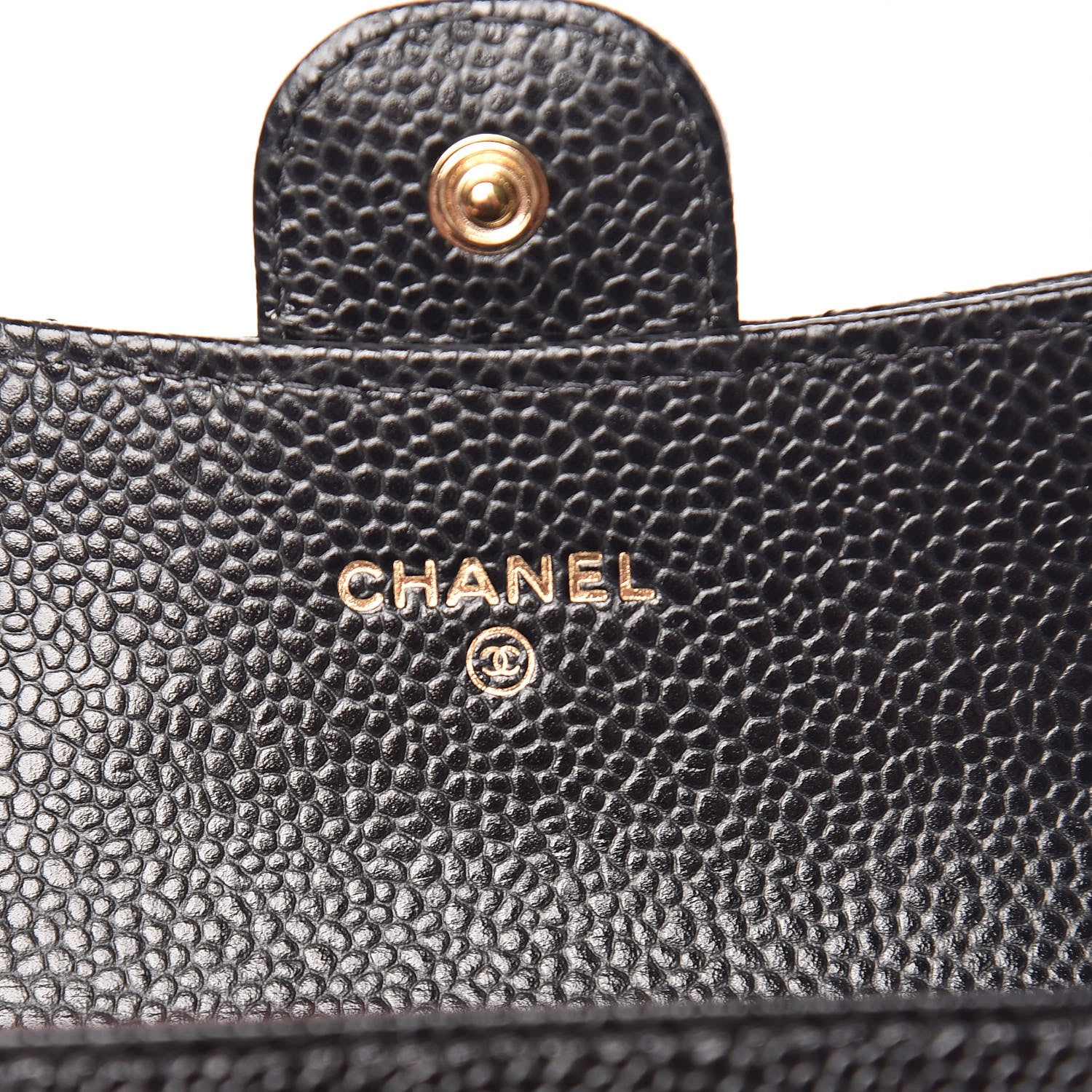 Chanel Caviar Quilted Flap Card Holder Black 7 of 8