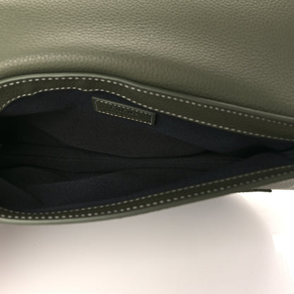 Christian Dior X KAWS Grained Calfskin Saddle Pouch Olive 4 of 5