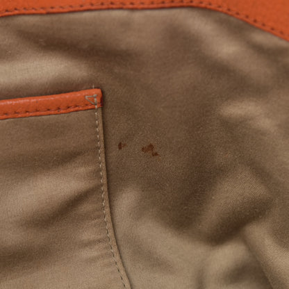 Miu Miu Goatskin Madras Zip Tote Papaya 18 of 18