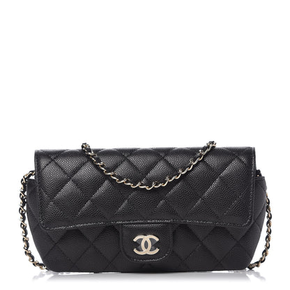 Chanel Caviar Quilted Glasses Case With Chain Black 1 of 12