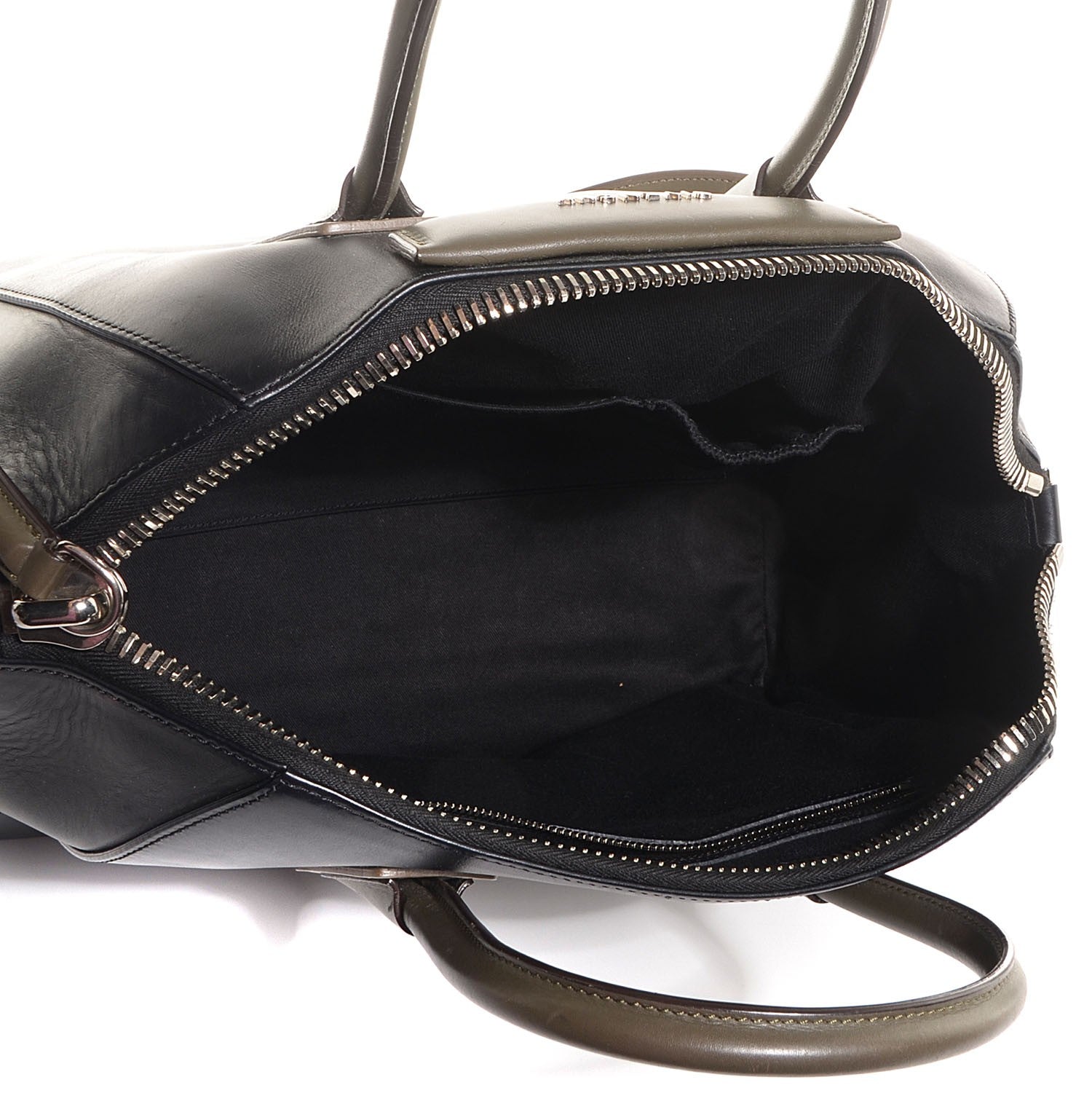 Givenchy Smooth Calfskin Medium Tri-Color Antigona Black Green 6 of 10