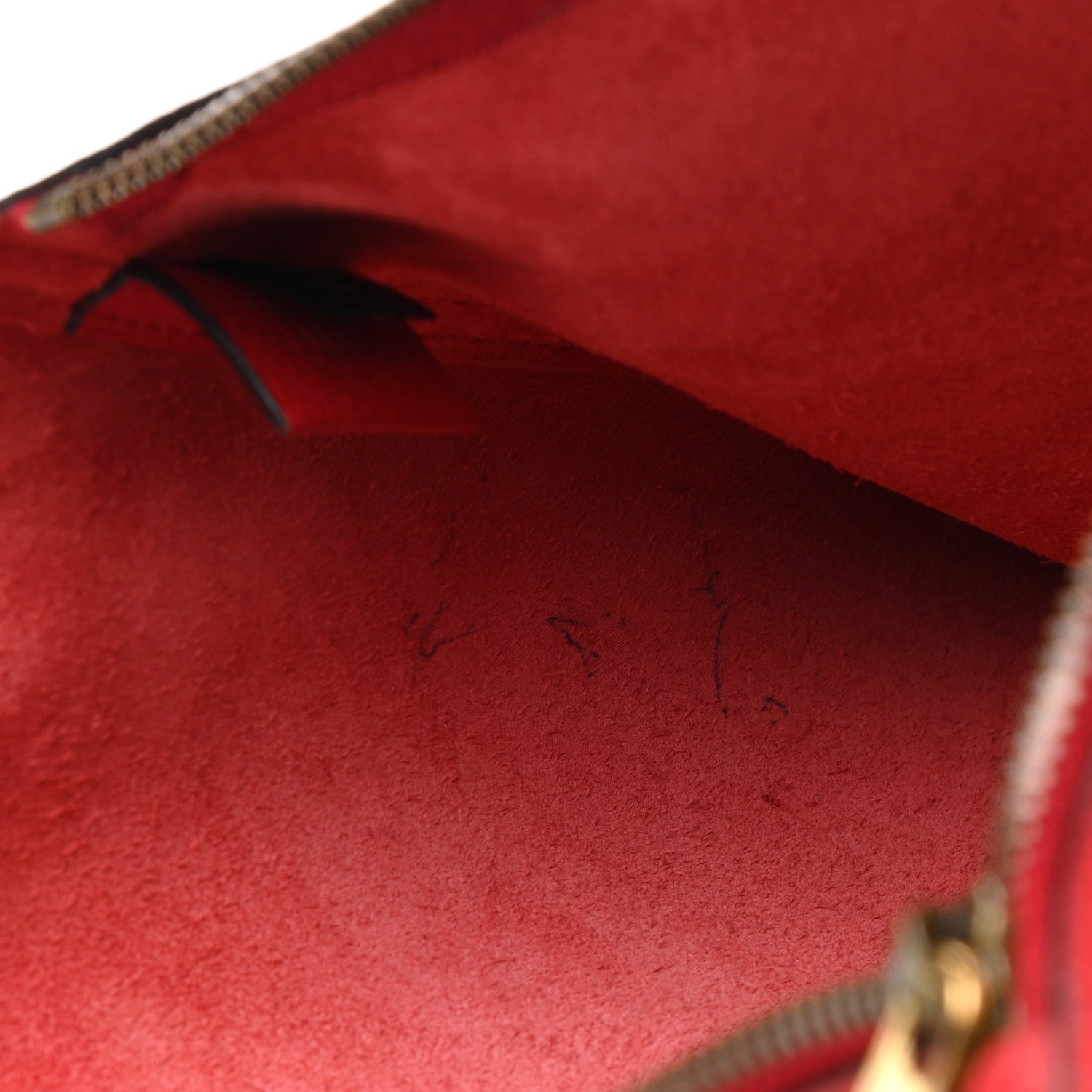 Gucci Pebbled Calfskin Medium Logo Portfolio Clutch Hibiscus Red 9 of 10