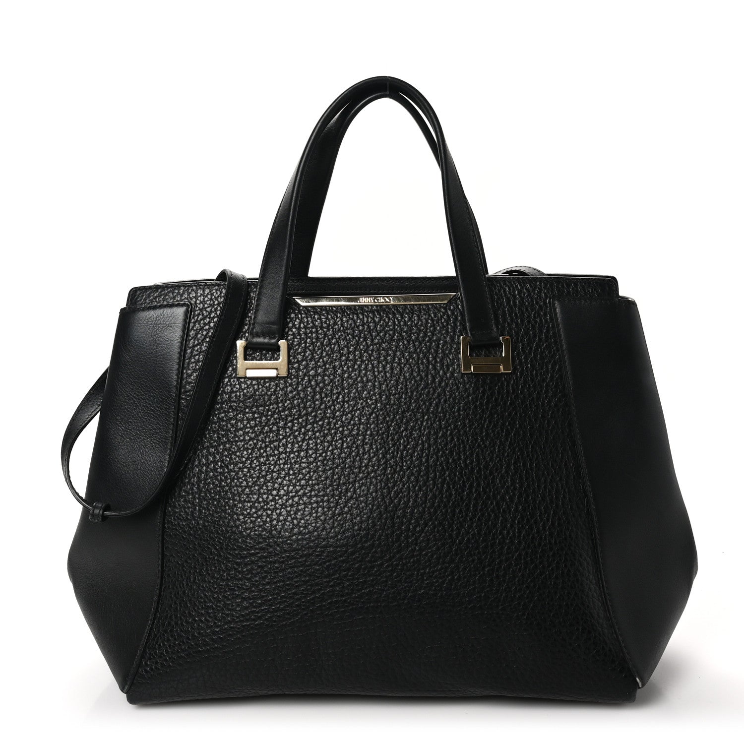 Jimmy Choo Grained Calfskin Large Alfie Tote Black 1 of 10