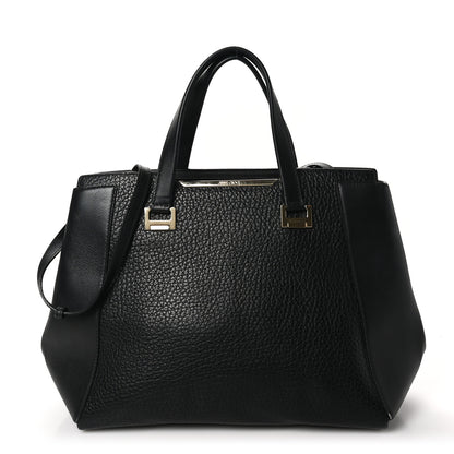 Jimmy Choo Grained Calfskin Large Alfie Tote Black 1 of 10