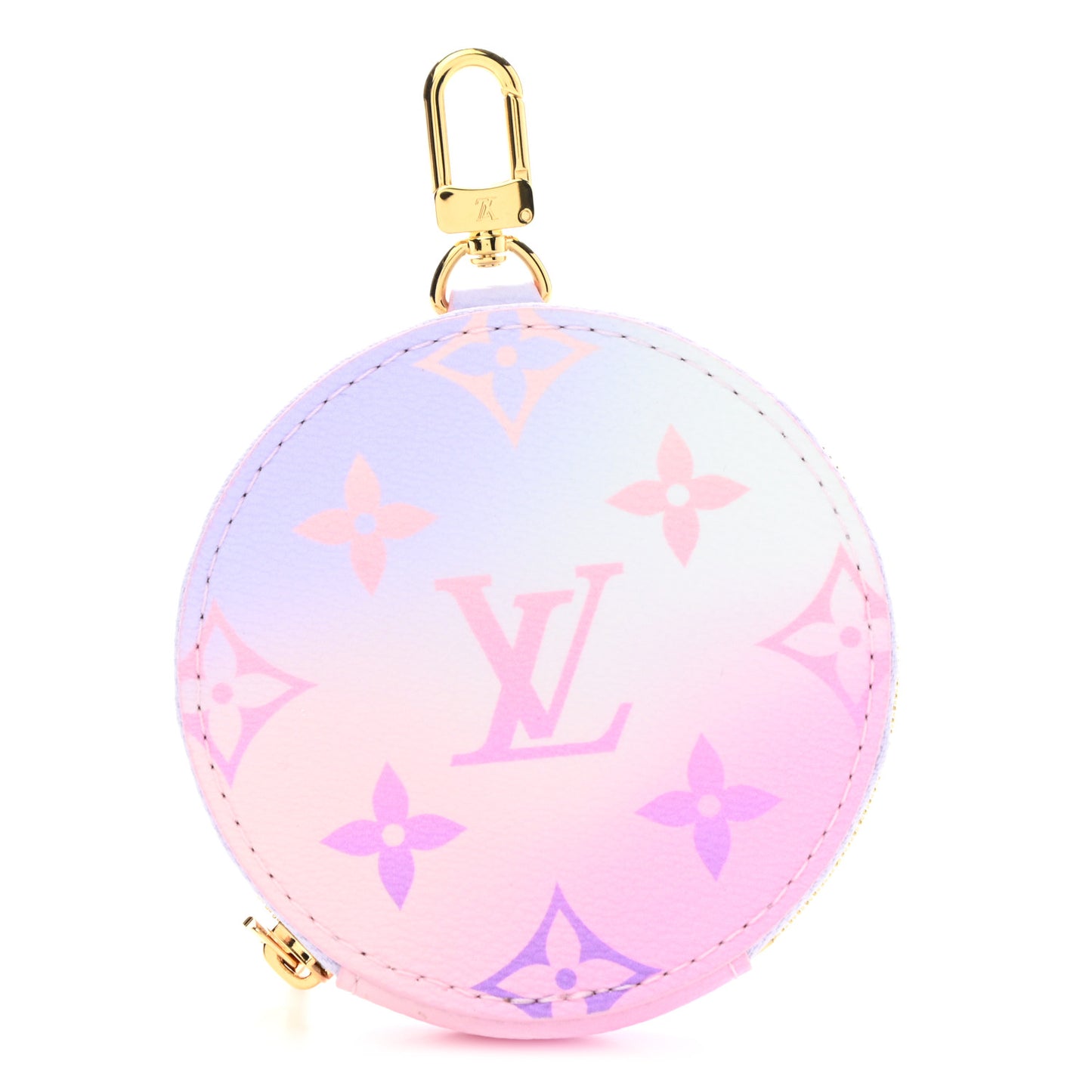 Monogram Spring In The City Papillon BB Round Coin Purse Sunrise Pastel