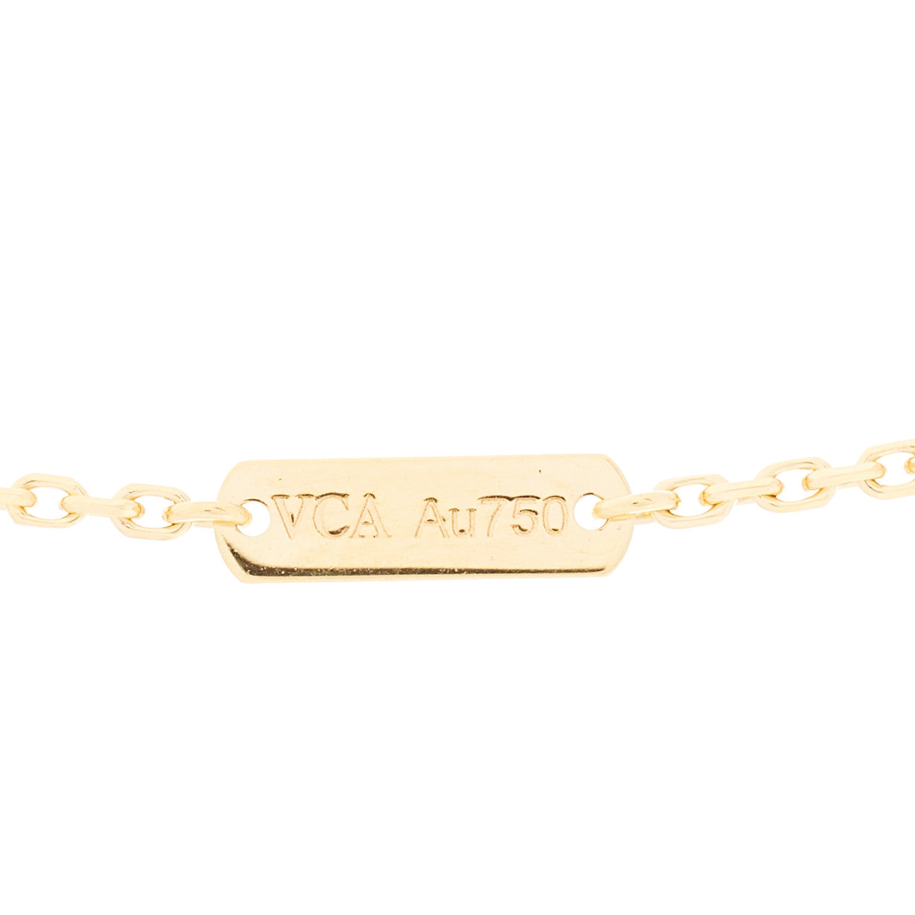Van Cleef & Arpels 18K Yellow Gold Vintage Alhambra Pendant Necklace 5 of 6