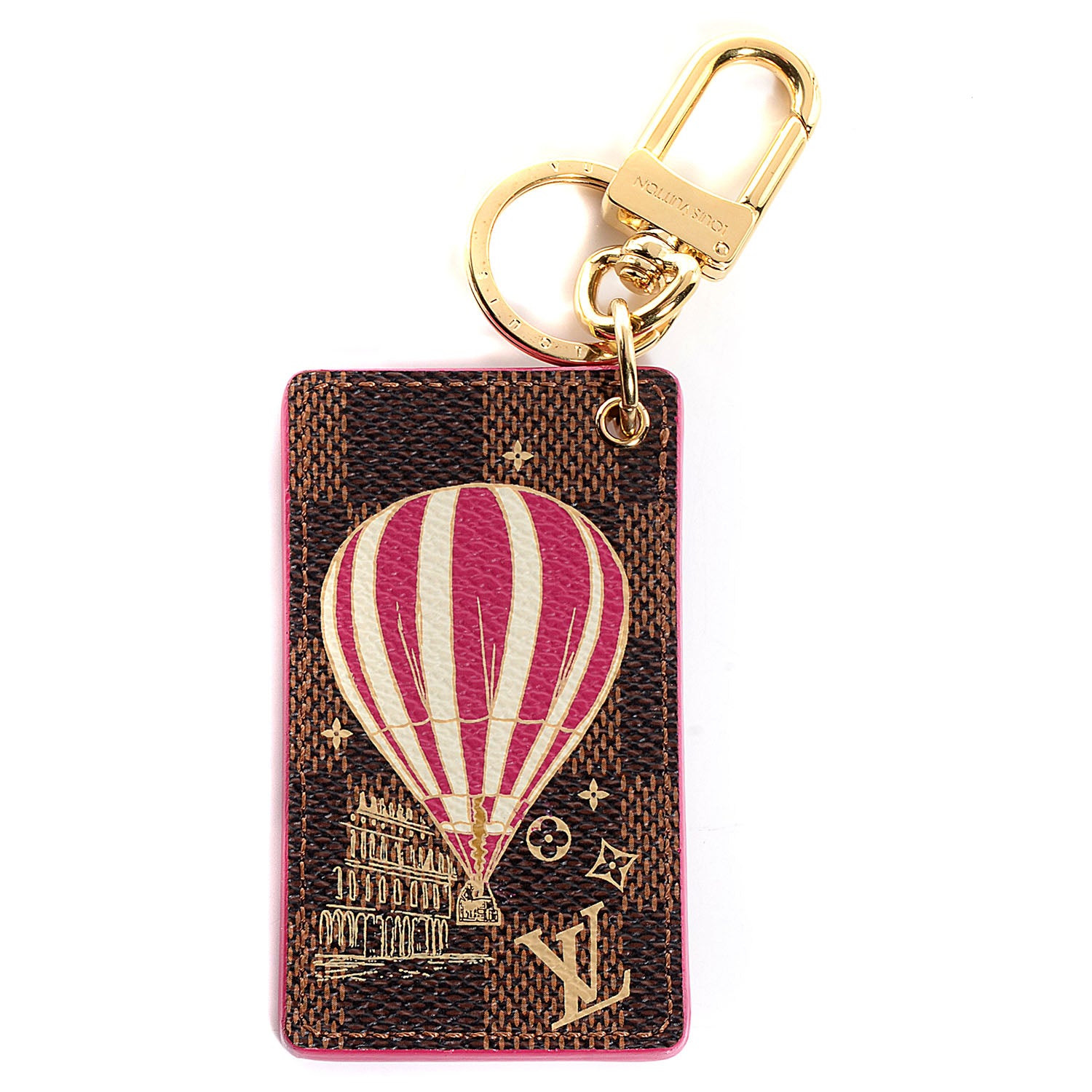 Louis Vuitton Damier Ebene Illustre Air Balloon Bag Charm Grenade 1 of 7