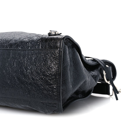Balenciaga Agneau Arena Silver Hardware Medium Le City Black 10 of 11