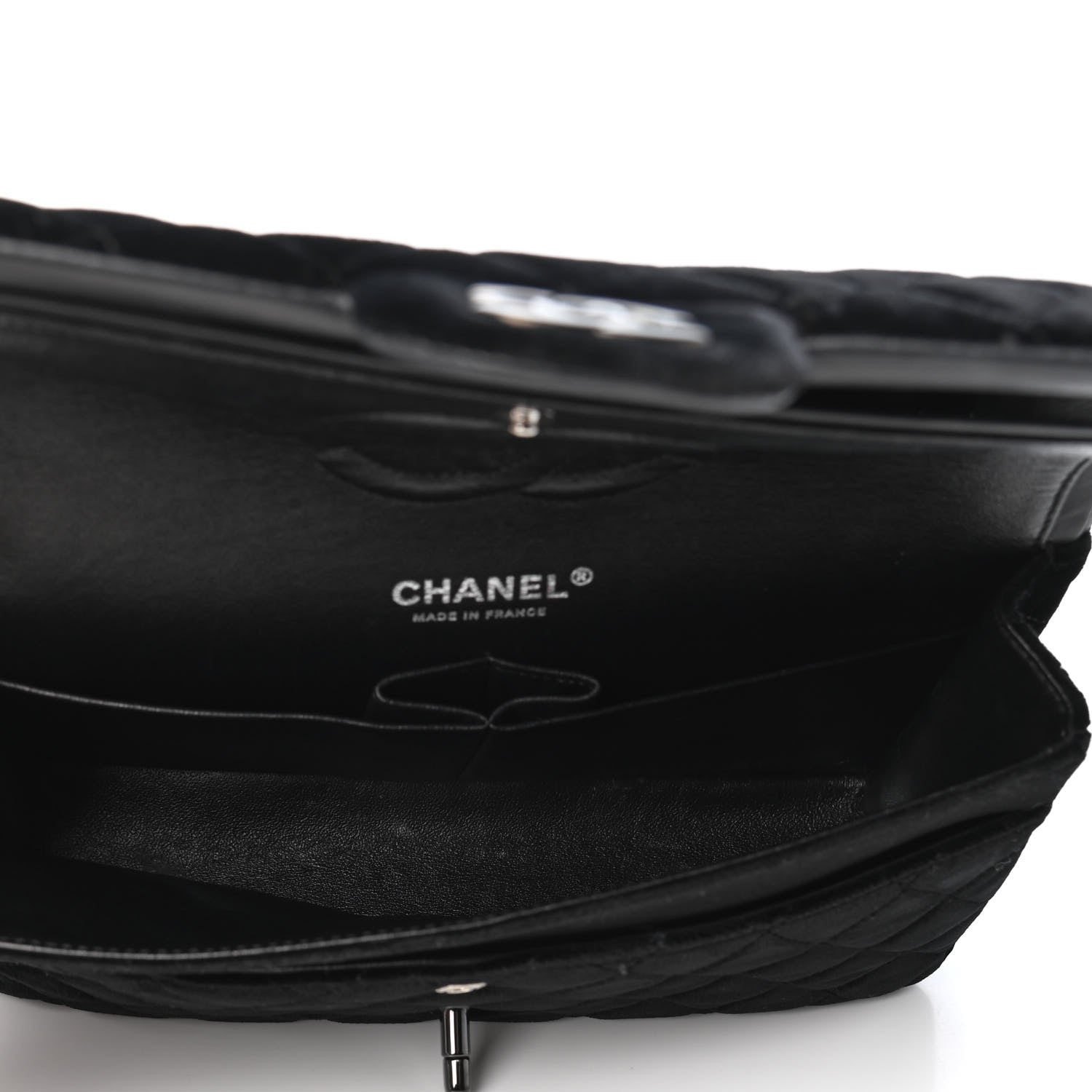 Chanel Velvet Quilted Medium Double Flap So Black 5 of 9