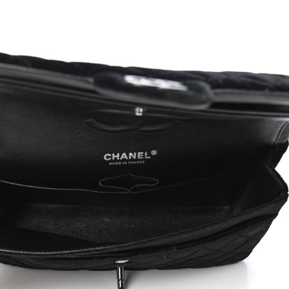 Chanel Velvet Quilted Medium Double Flap So Black 5 of 9