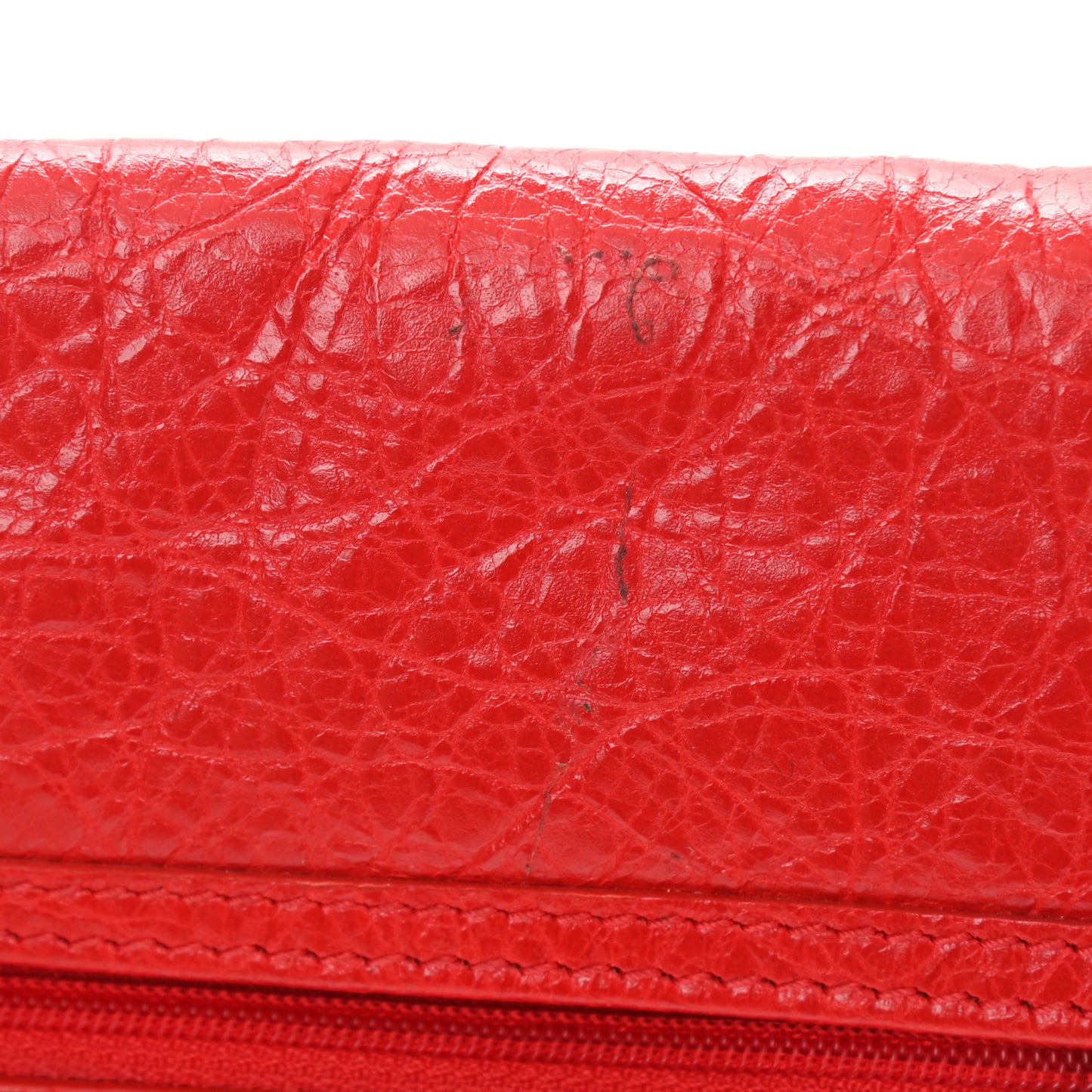 Agneau Arena Small Explorer Crossbody Pouch Red