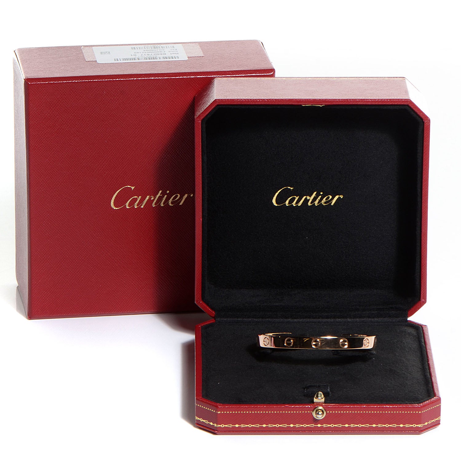 Cartier 18K Pink Gold LOVE Cuff Bracelet 17 4 of 4
