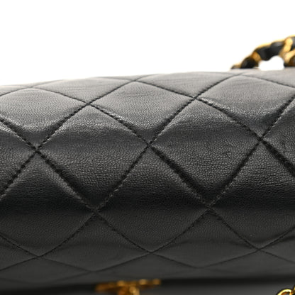 Chanel Lambskin Quilted Medium Single Flap Black 14 of 14