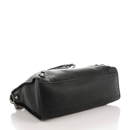 Balenciaga Grained Lambskin Classic Silver Hardware City Black 4 of 7