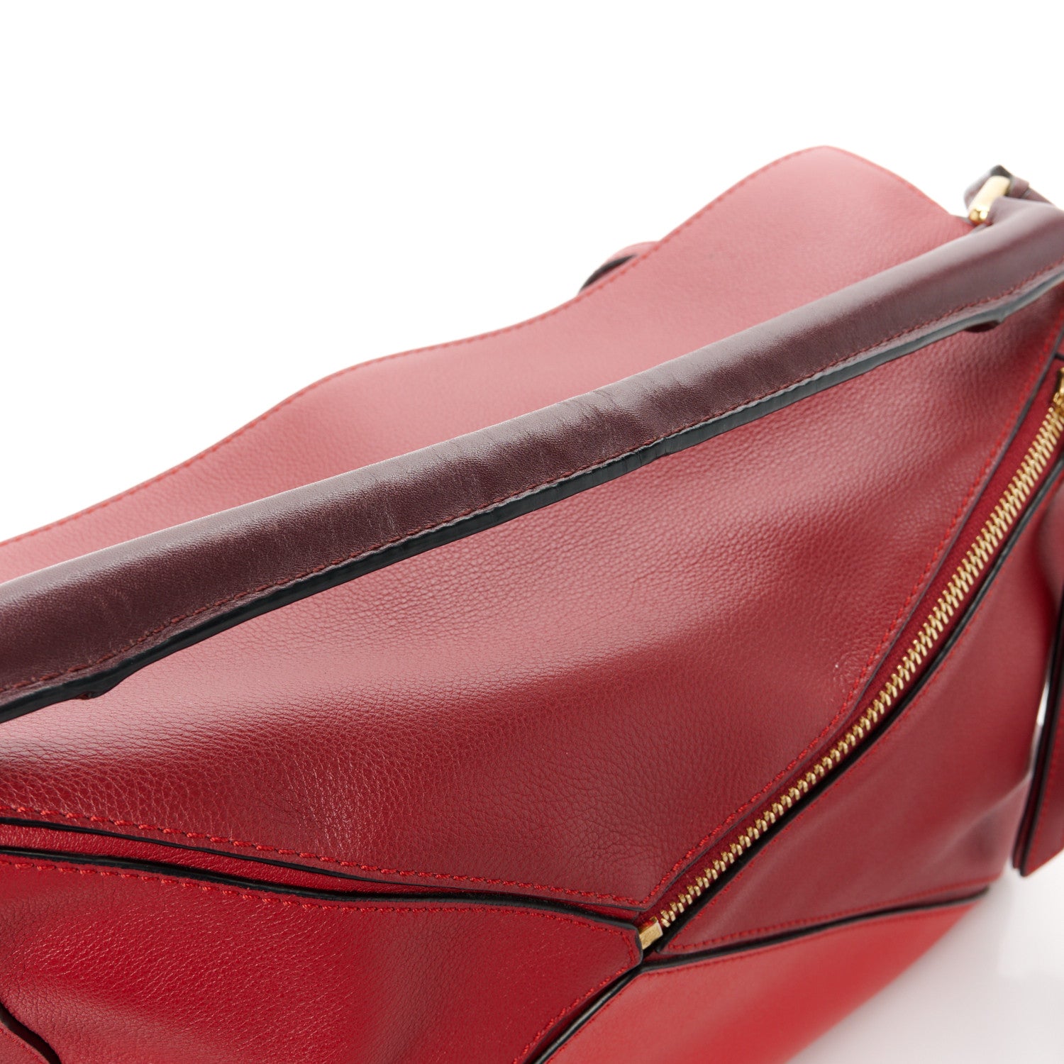 Loewe Calfskin Colorblock Medium Puzzle Bag Red 12 of 12