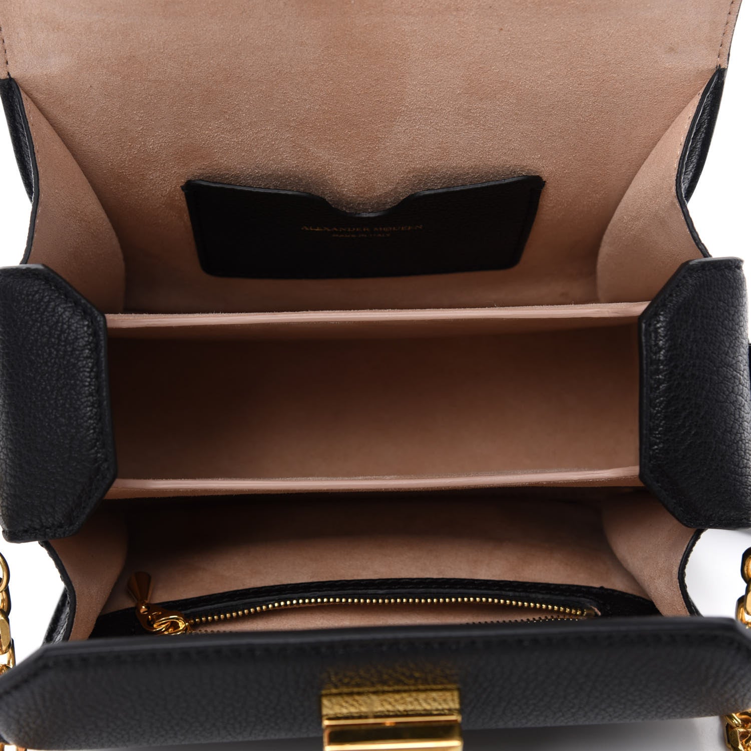 Alexander McQueen Fine Grain Goatskin Box Shoulder Bag 19 Black 5 of 13