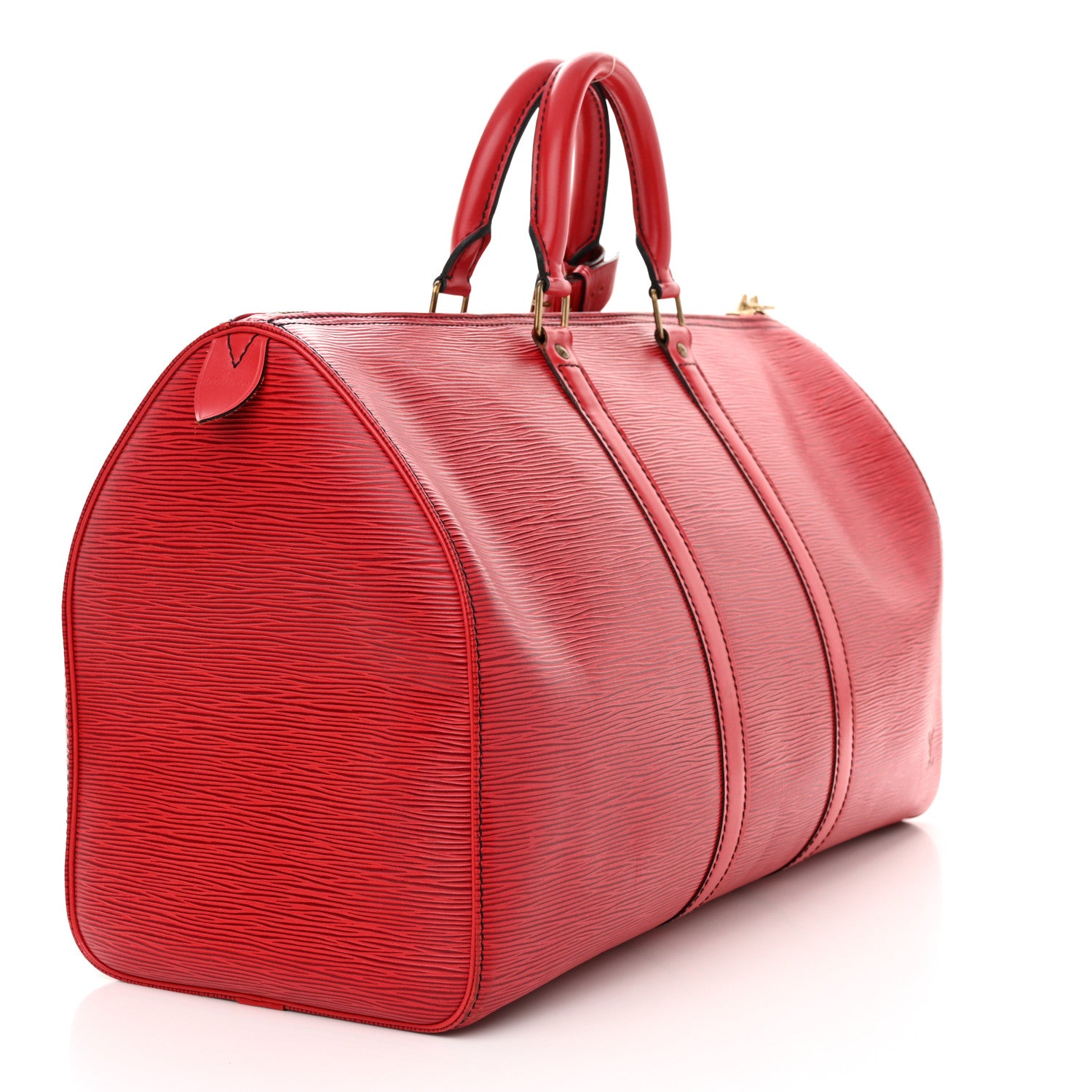 Louis Vuitton Epi Keepall 45 Castillan Red 3 of 16