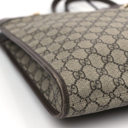 Gucci GG Supreme Monogram Large Rajah Chain Tote Beige New Acero 9 of 13