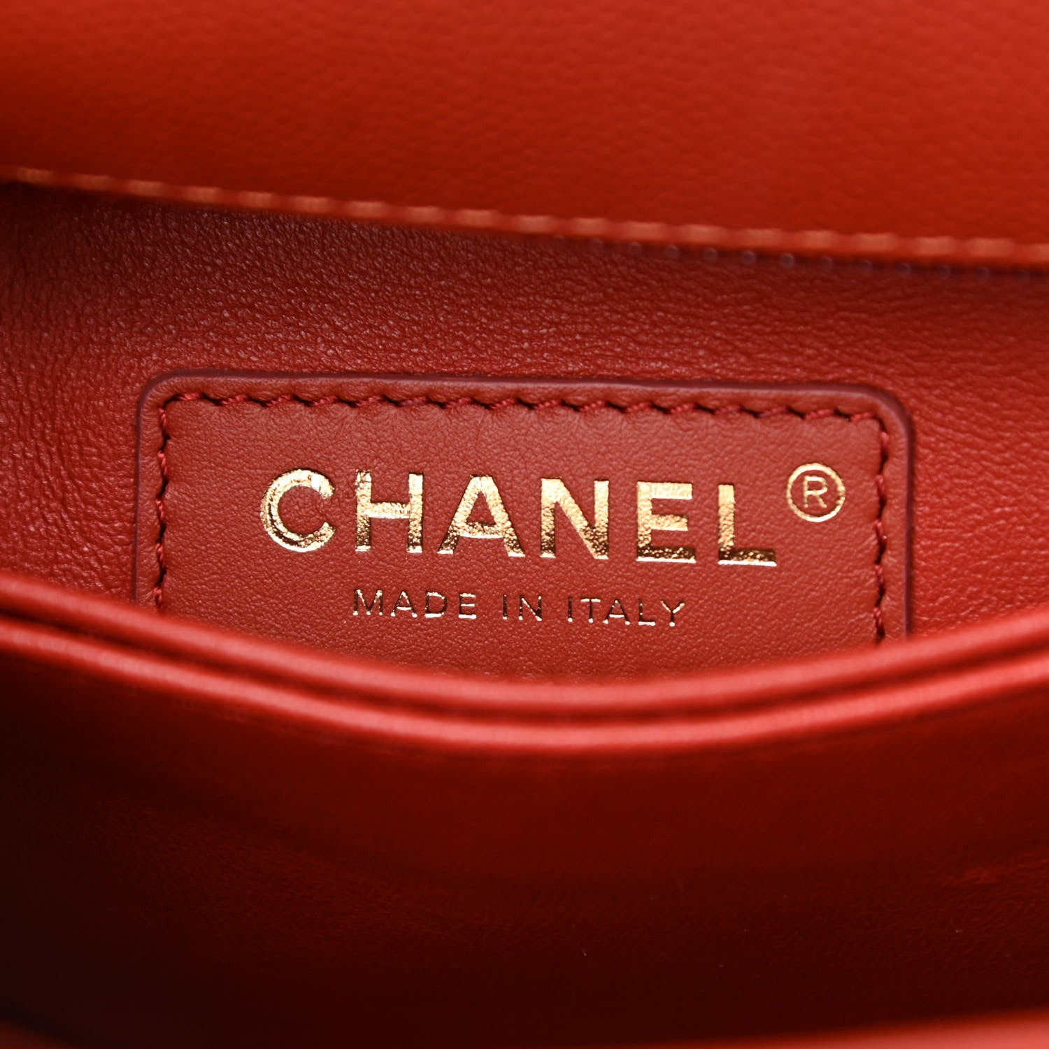 Chanel Caviar Quilted Mini Coco Handle Flap Dark Orange 6 of 10